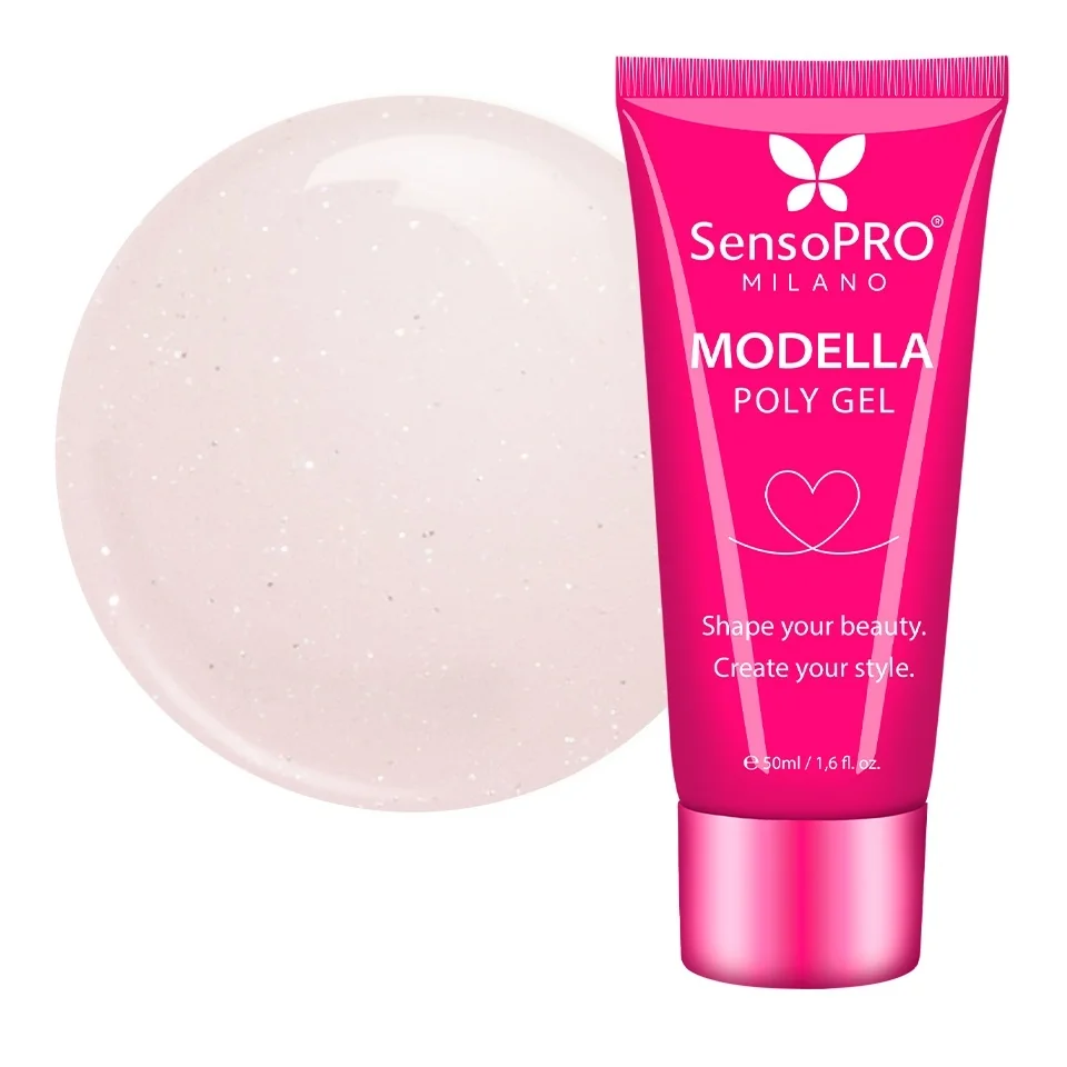 Polygel MODELLA SensoPRO Milano - Peach Elegance, 50ml