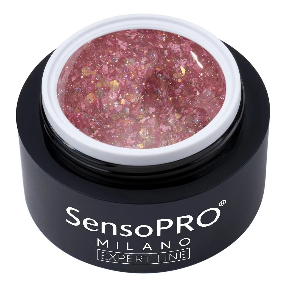 Gel Constructie Unghii Expert Line Petal Glow SensoPRO Milano - Petal Blush, 15ml
