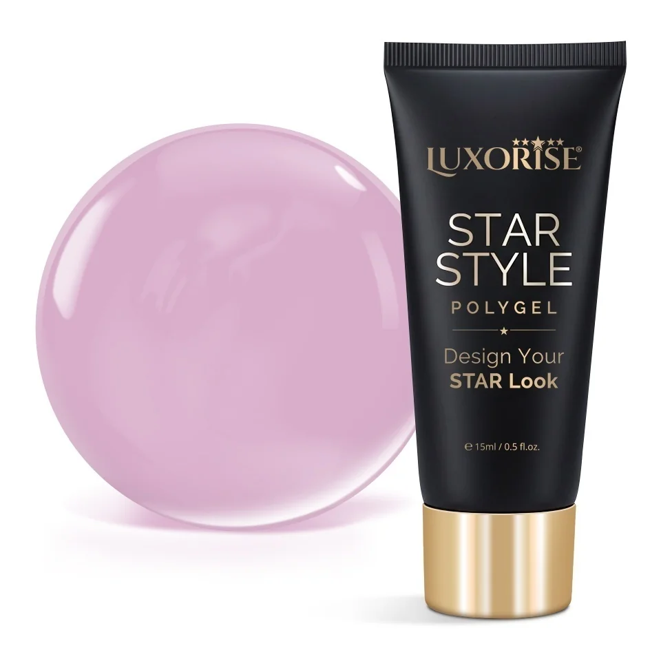 Polygel LUXORISE STAR STYLE - STAR PINK Collection, Power Rosé, 15ml
