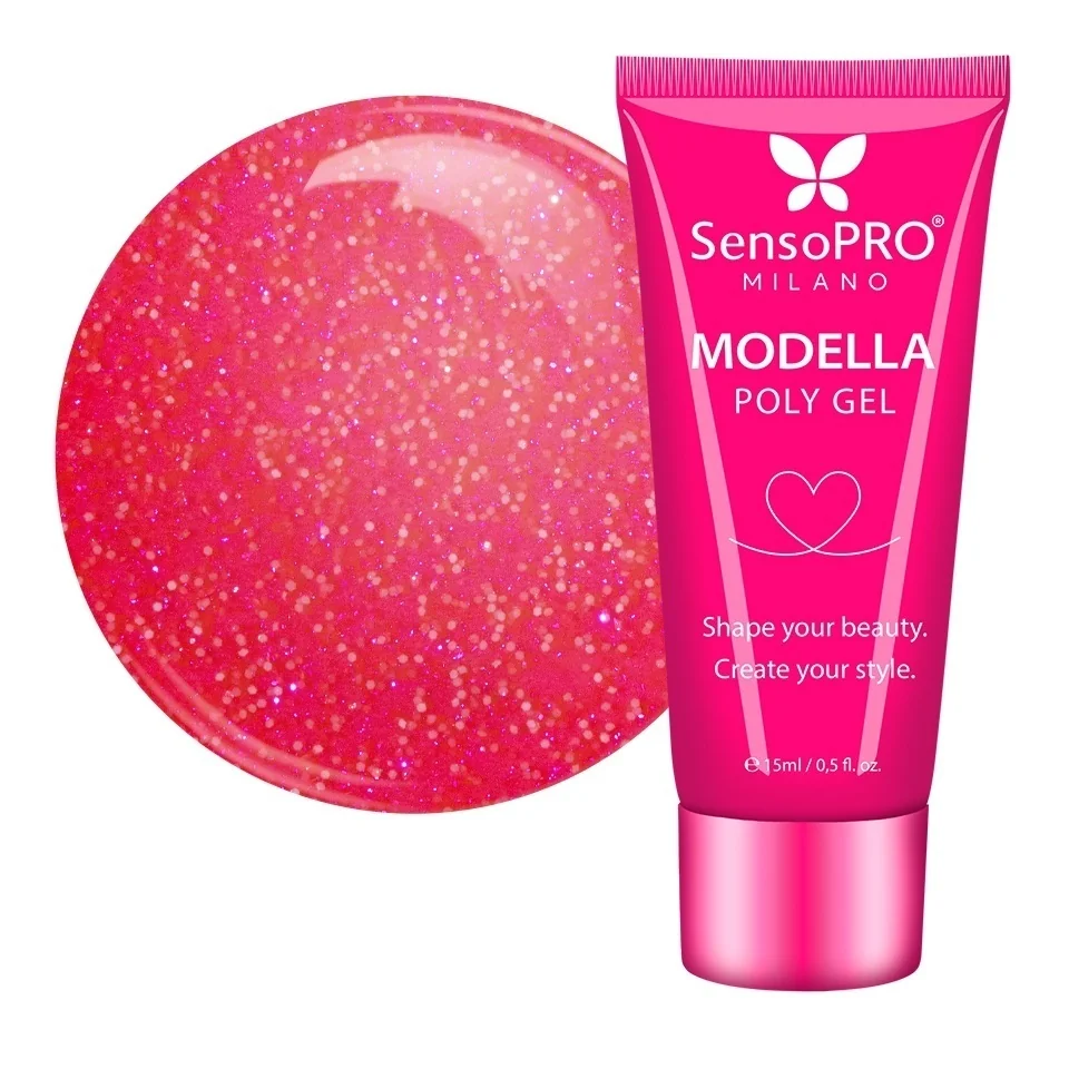 Polygel MODELLA SensoPRO Milano - Ruby Mode, 15ml