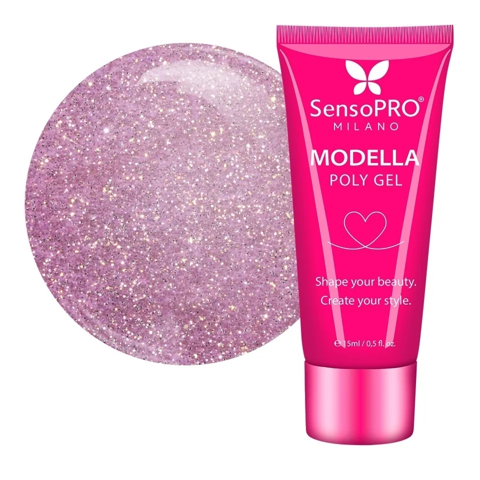Polygel MODELLA SensoPRO Milano - Taupe Gold, 15ml