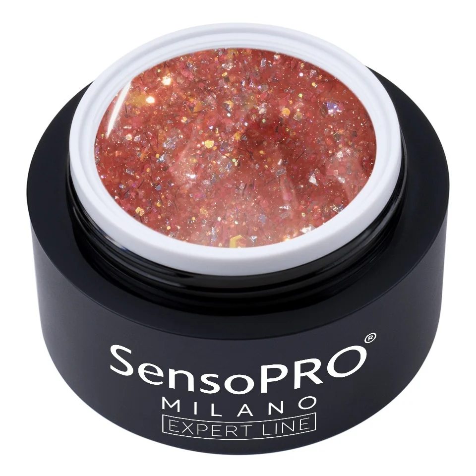 Gel Constructie Unghii Expert Line Petal Glow SensoPRO Milano - Wild Rose, 15ml