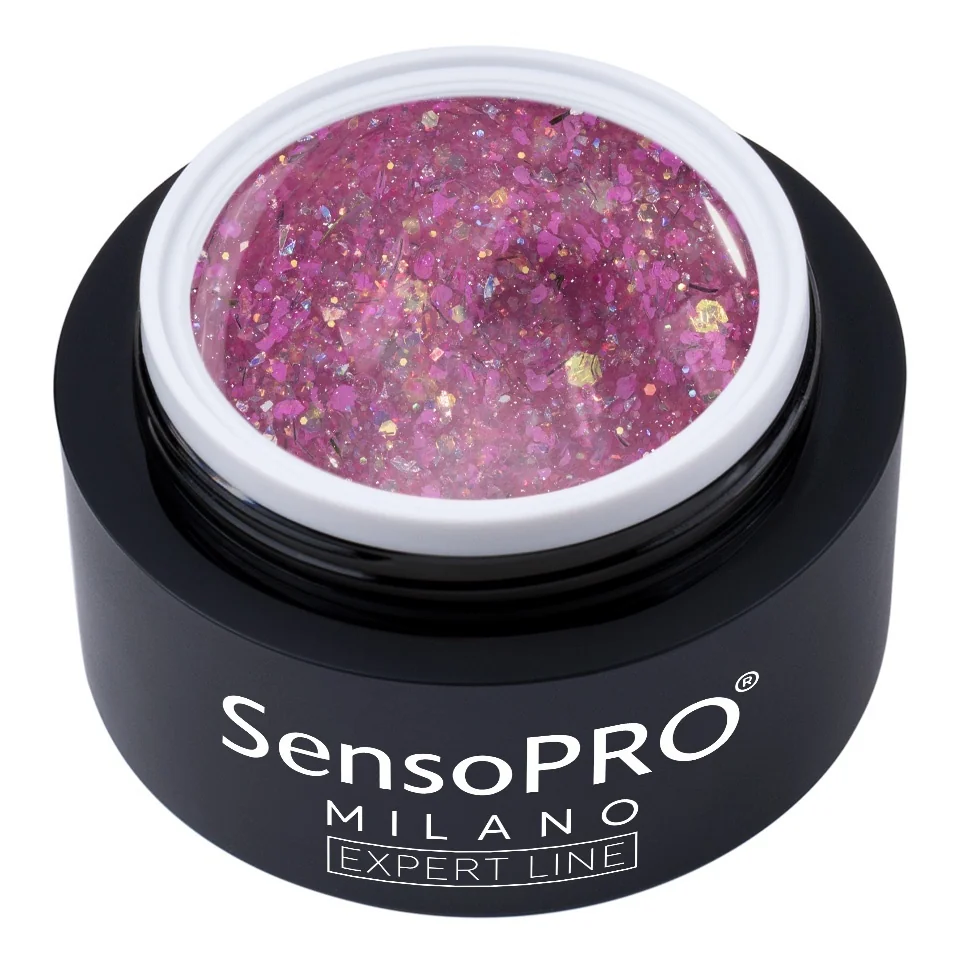 Gel Constructie Unghii Expert Line Petal Glow SensoPRO Milano - Pink Glow, 15ml