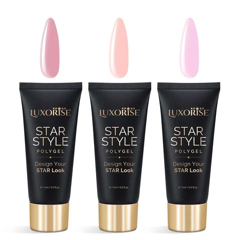 Set 3 Polygel Star Style LUXORISE, Iconic Shades 01