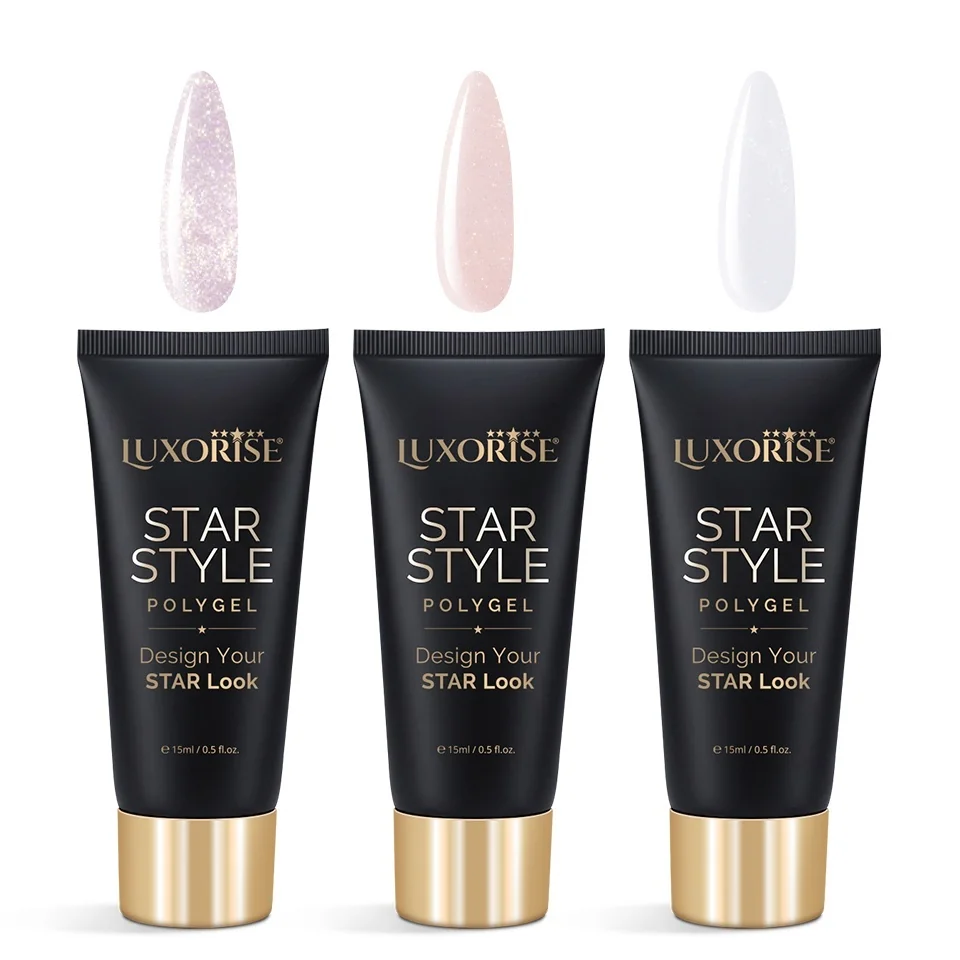 Set 3 Polygel Star Style LUXORISE, Iconic Shades 02