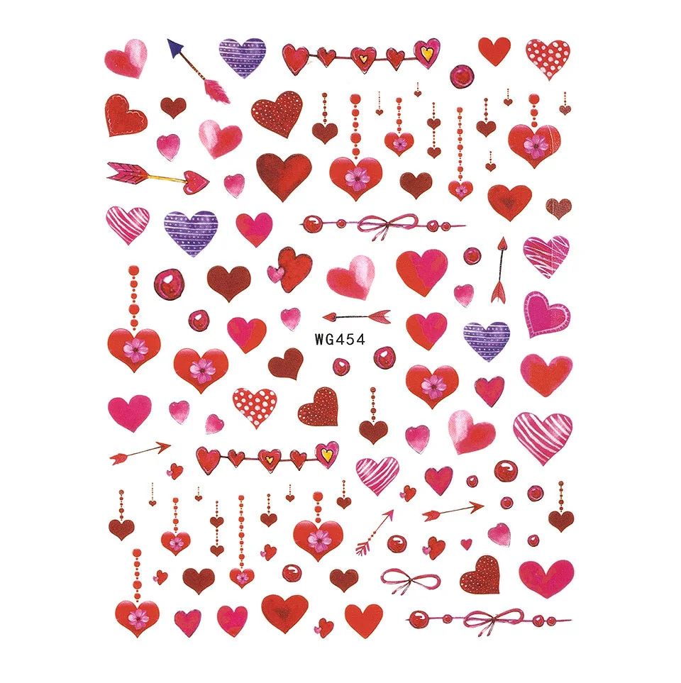 Abtibild Unghii SensoPRO Milano Love Struck, model WG454