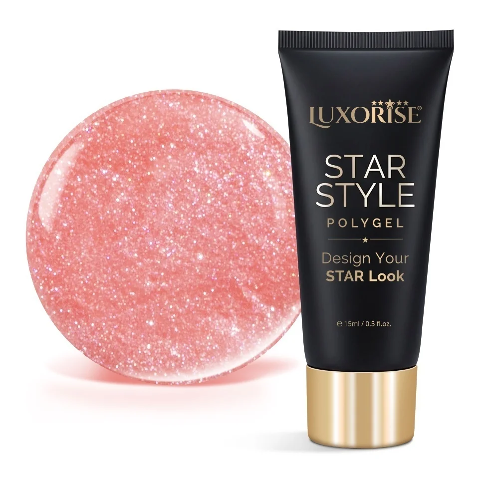 Polygel LUXORISE STAR STYLE - STAR VIBE Collection, Firelight Fame, 15ml