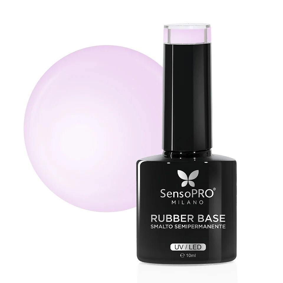 Rubber Base Gel SensoPRO Milano 10ml, #75 Lilac Nude