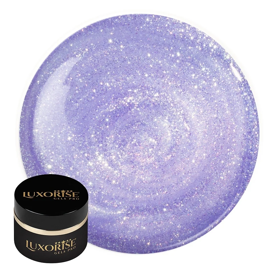 Gel UV Constructie Unghii RevoFlex Disco LUXORISE 15ml, Silver Sparkle