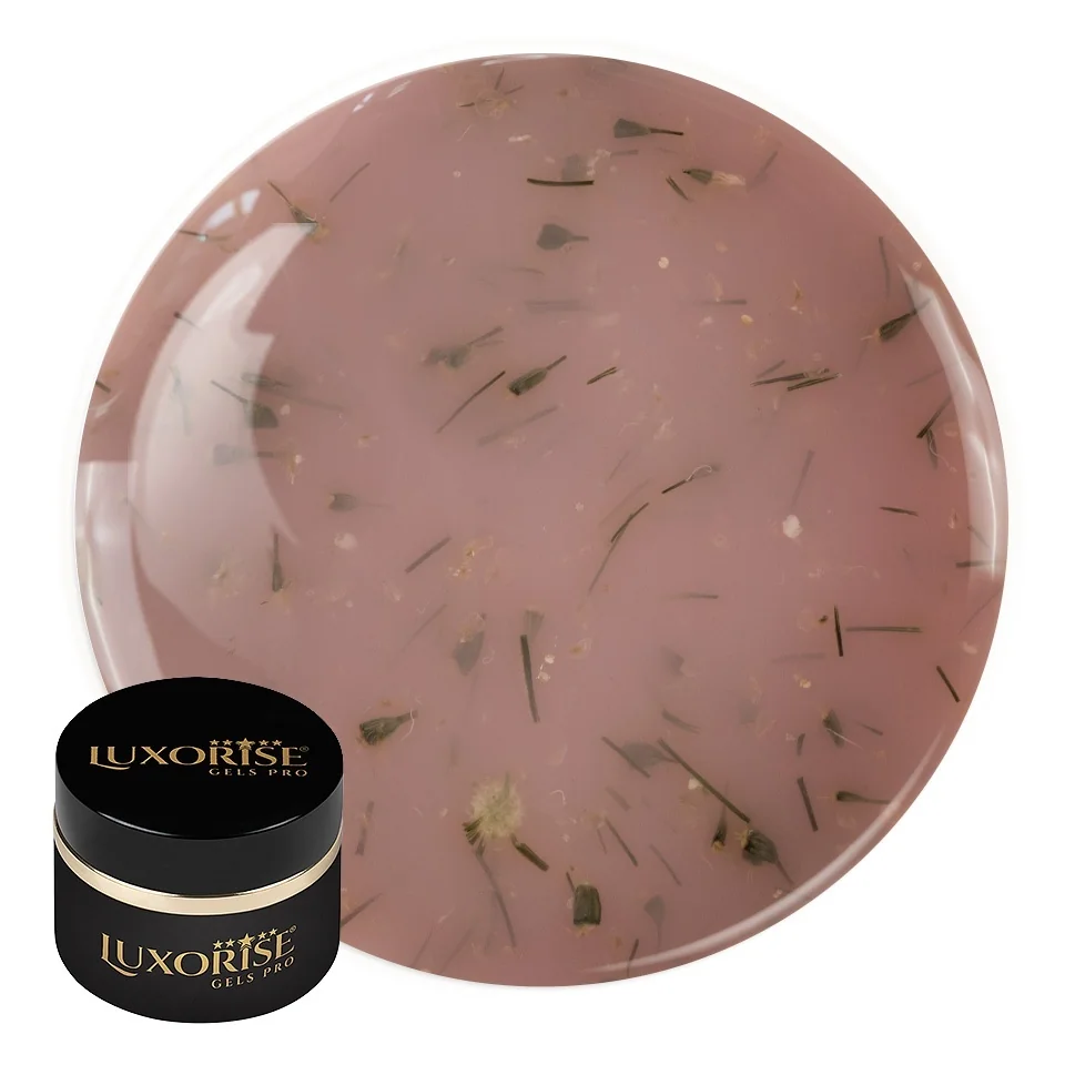 Gel UV Constructie Unghii RevoFlex Floral LUXORISE 15ml, Dusty Rose