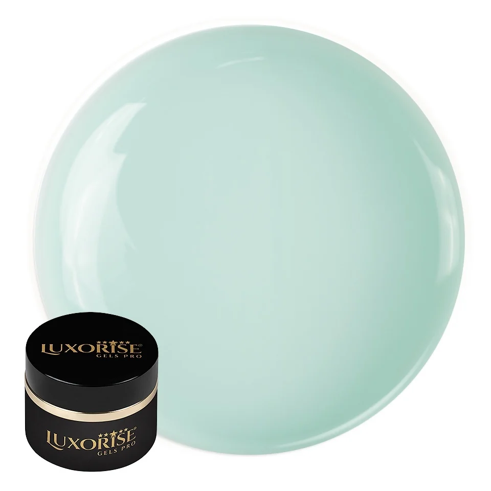 Gel UV Constructie Unghii RevoFlex Cotton Clouds LUXORISE 15ml, Minty Silk