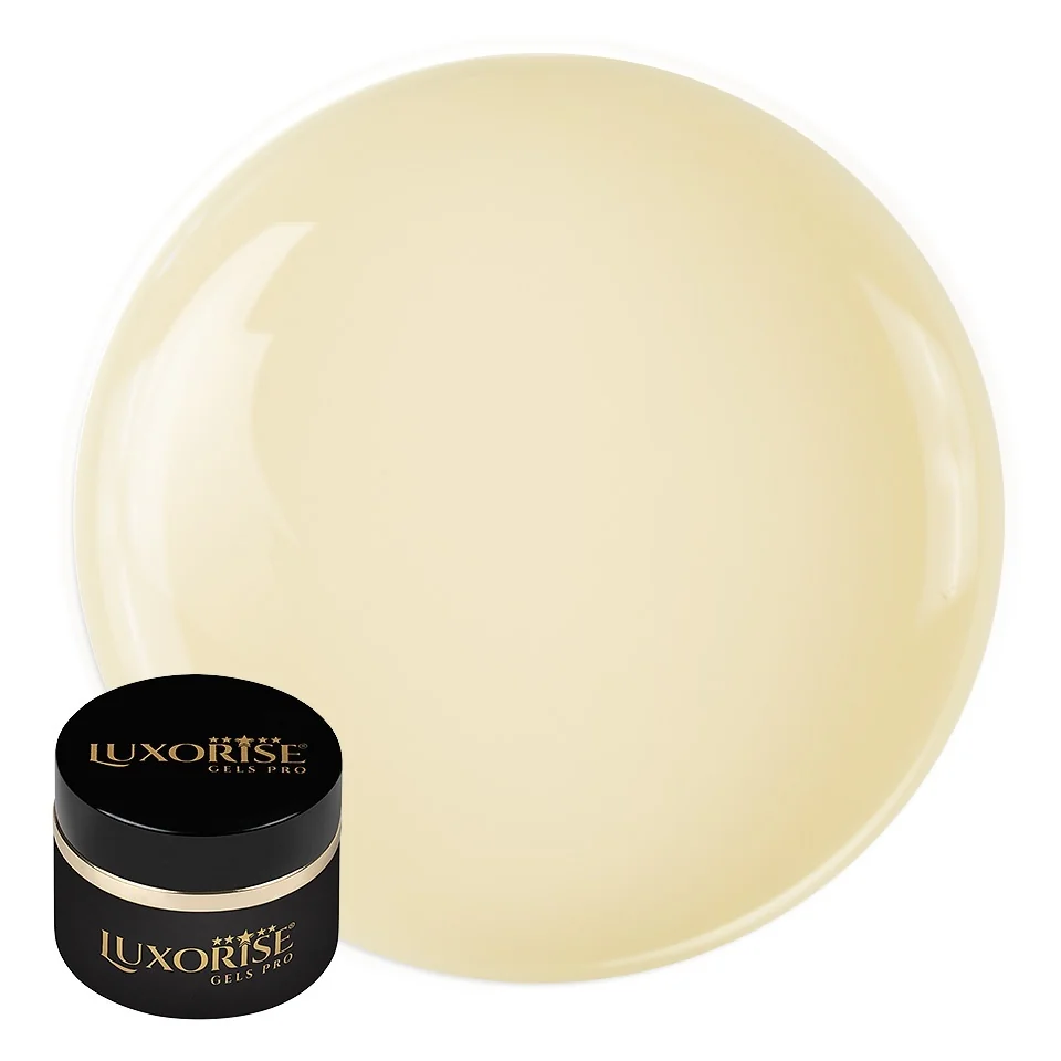 Gel UV Constructie Unghii RevoFlex Cotton Clouds LUXORISE 15ml, Soft Cream