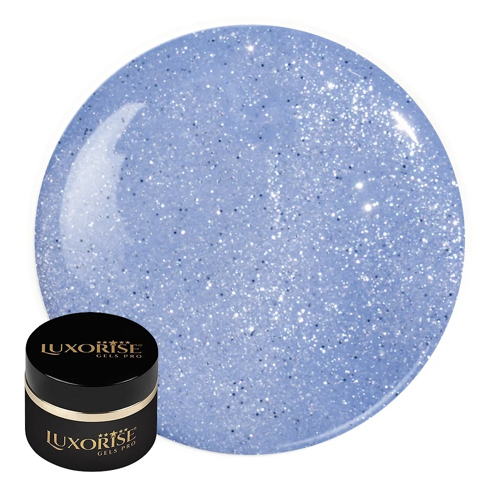 Gel UV Constructie Unghii RevoFlex Disco LUXORISE 15ml, Cloudy Sparkle