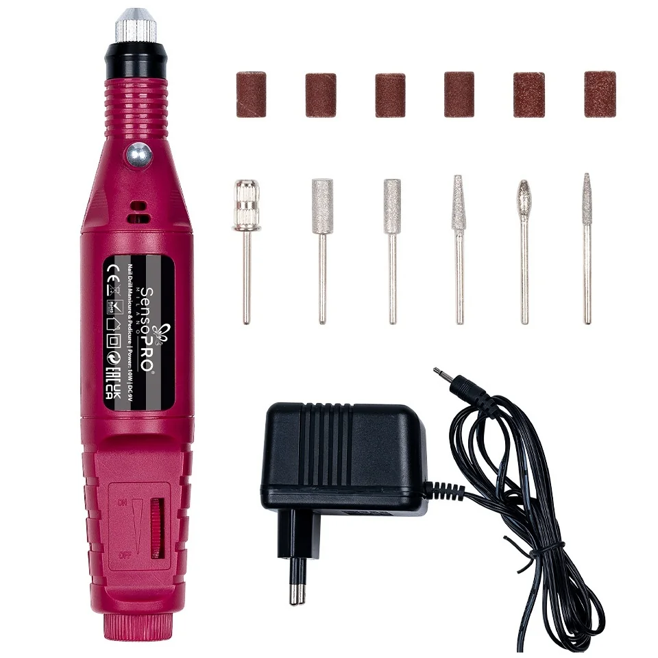 Freza Unghii Express Nails SensoPRO Milano - Pila Electrica Unghii False, Roz