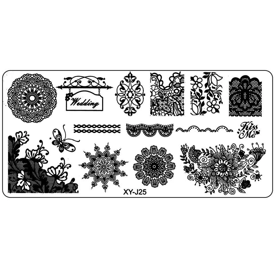 Matrice Metalica Stampila Unghii XY-J25 - Mandala