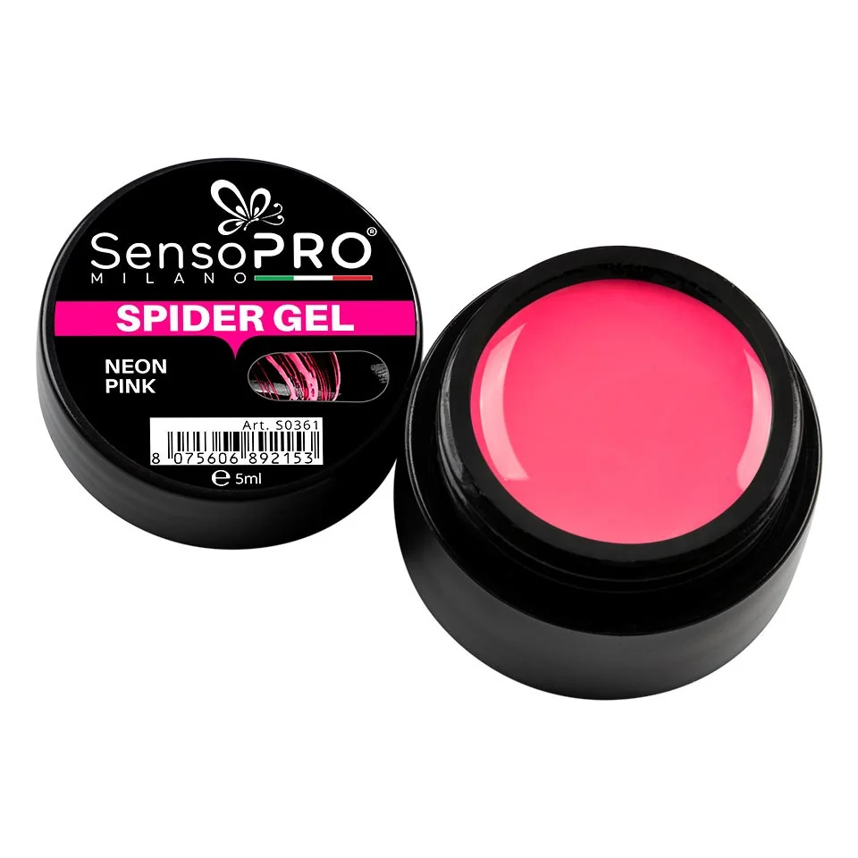 Spider Gel Sensopro Neon Pink, 5 Ml