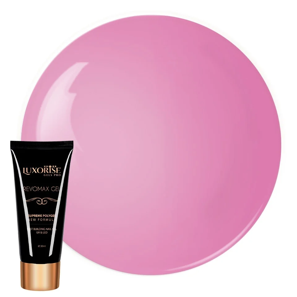Polygel Revomax Gel Luxorise Candy Pink, 30ml