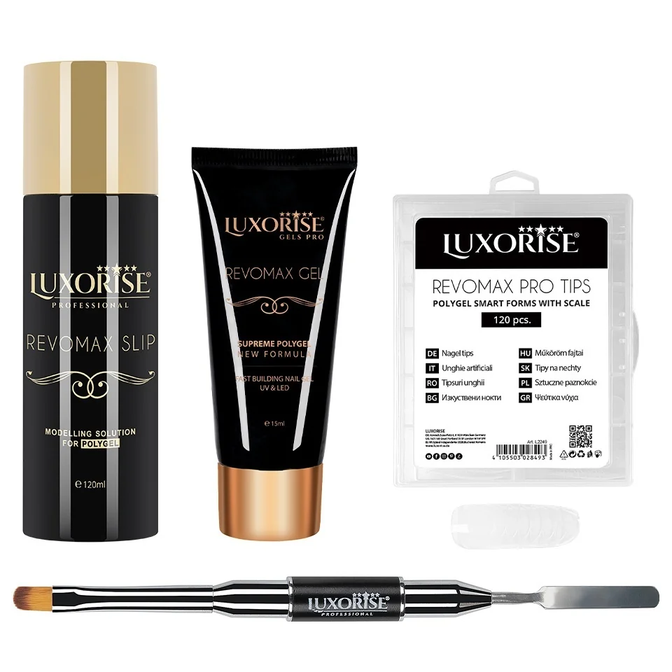Kit Polygel Advanced Nails #01 + Soluție Modelare (Cadou)