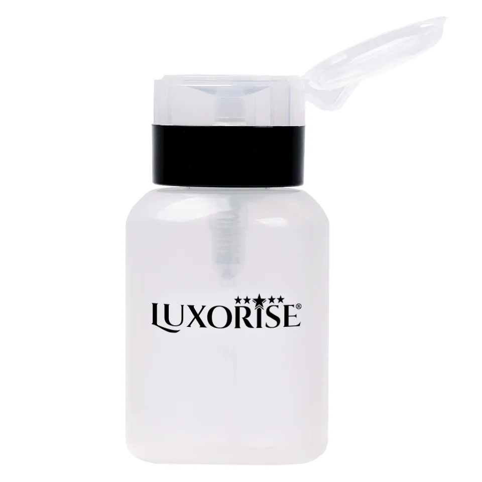 Recipient Cu Pompita Pentru Lichide Adjuvante Unghii Luxorise, 250 Ml