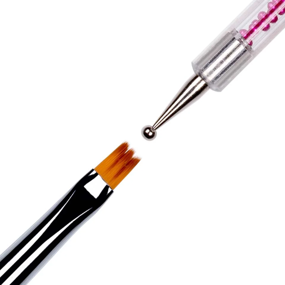 Pensula Unghii Tehnica One Stroke Doua Capete #02 LUXORISE