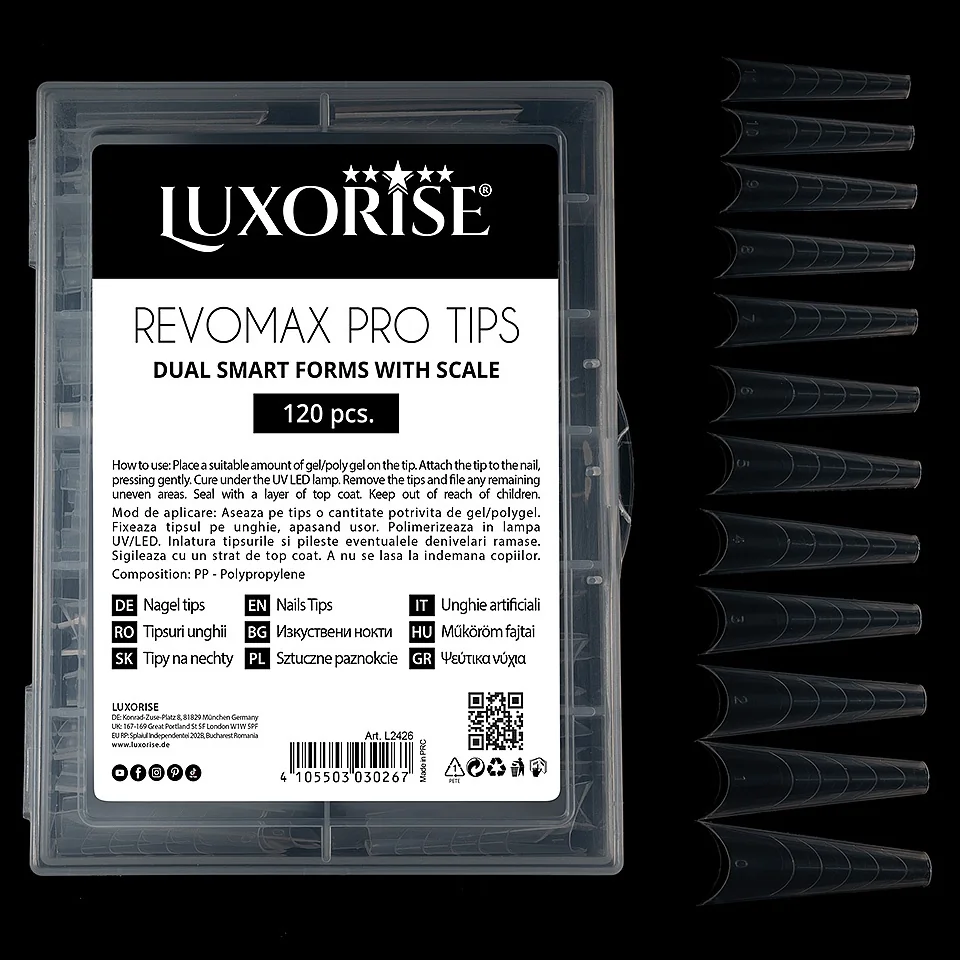 Tipsuri Reutilizabile REVOMAX PRO TIPS LUXORISE - Ballerina, 120 buc