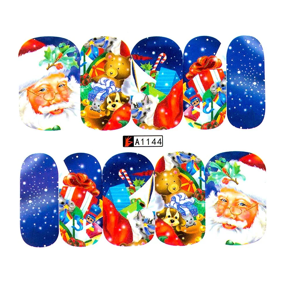 Tatuaj Unghii LUXORISE Santa's Heart, A1144