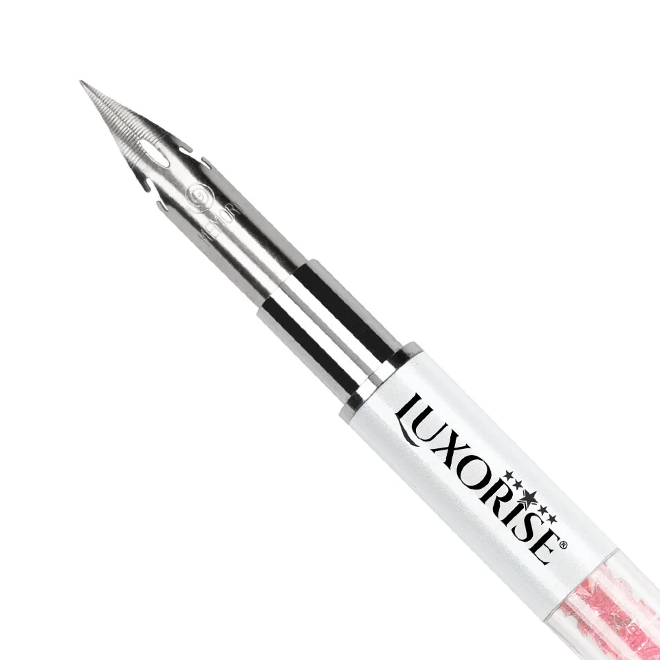 Stilou Nail Art Pictura Unghii cu Penita &amp; 5 Punctatoare, LUXORISE Crystal Pink