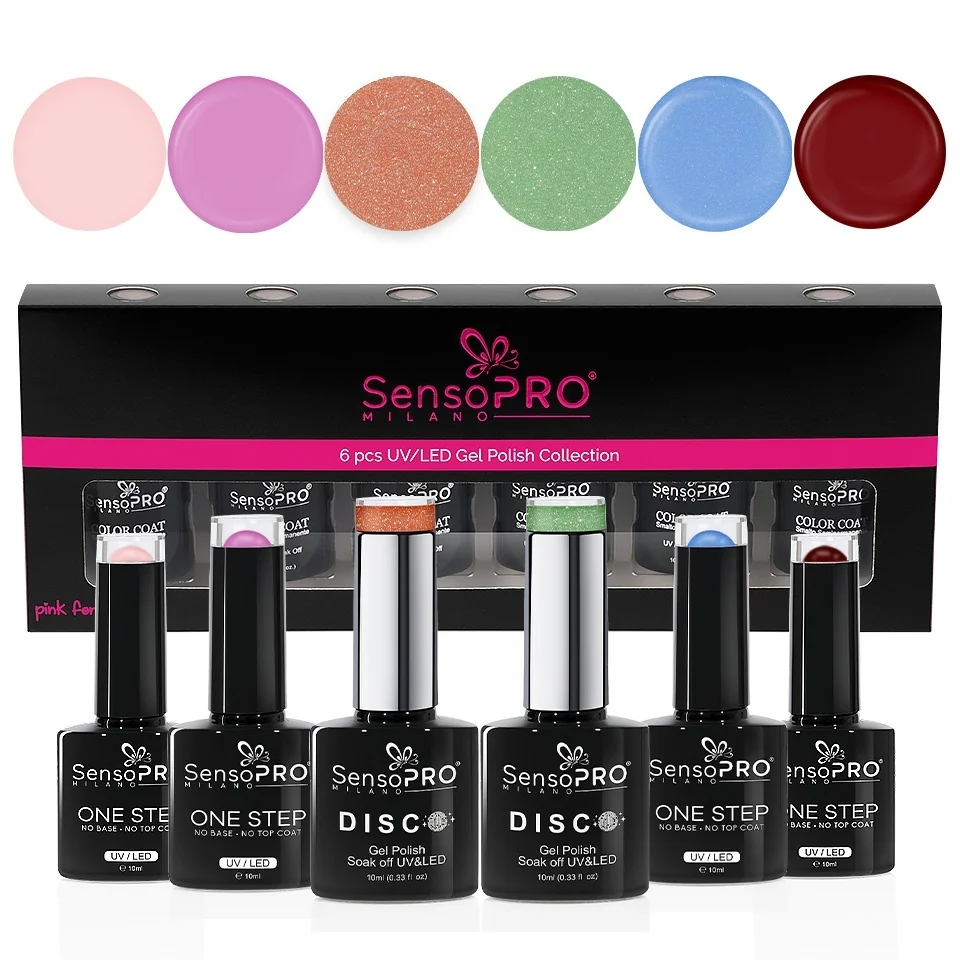 Set 6 Oje Semipermanente 10ml SensoPRO Milano, Super Star