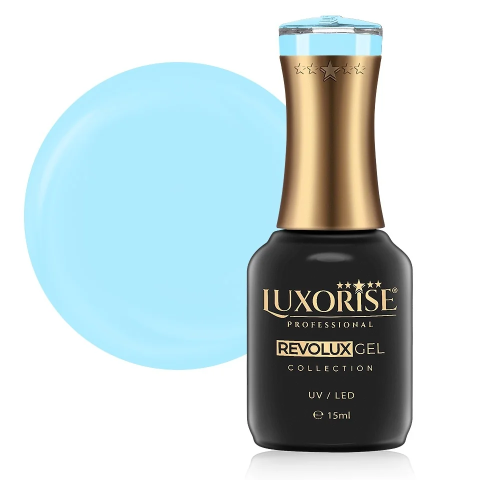 Oja Semipermanenta Revolux LUXORISE, Blisfull Blue 15ml