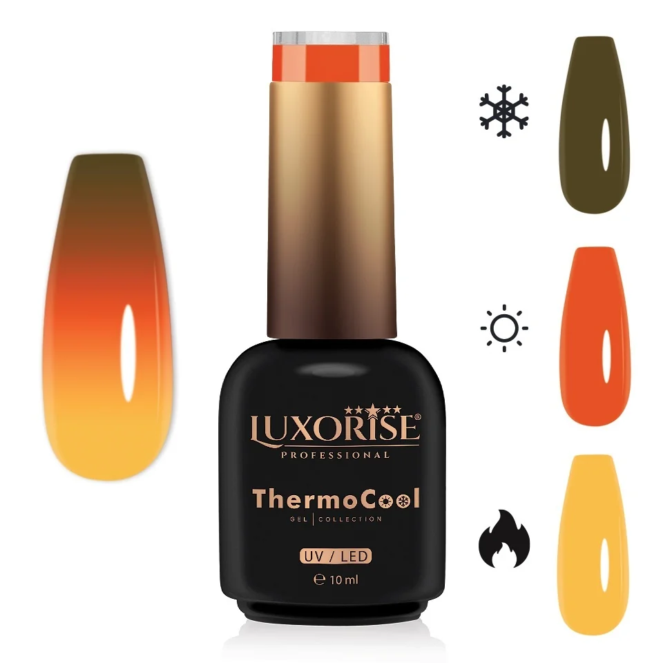 Oja Semipermanenta Termica 3 Culori LUXORISE ThermoCool - Twinkling Twirl 10ml