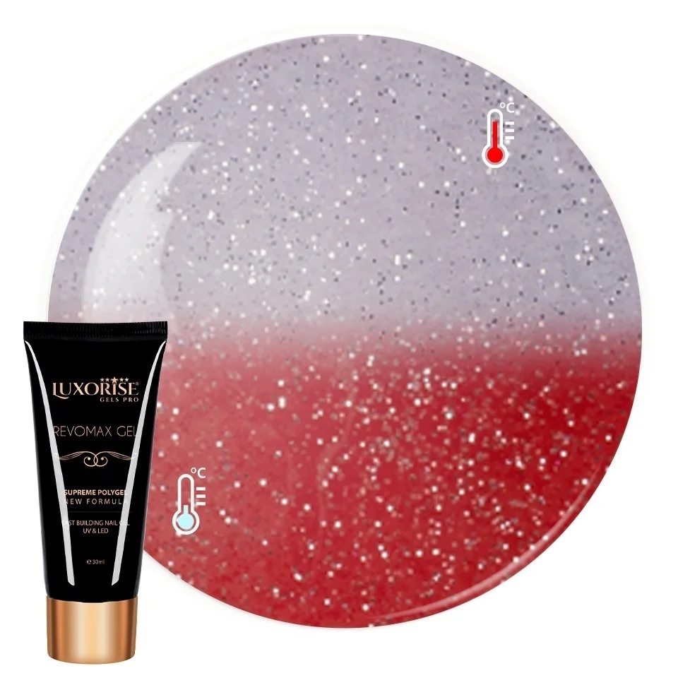 Polygel Thermo REVOMAX GEL LUXORISE Fantasy Glaze, 30ml