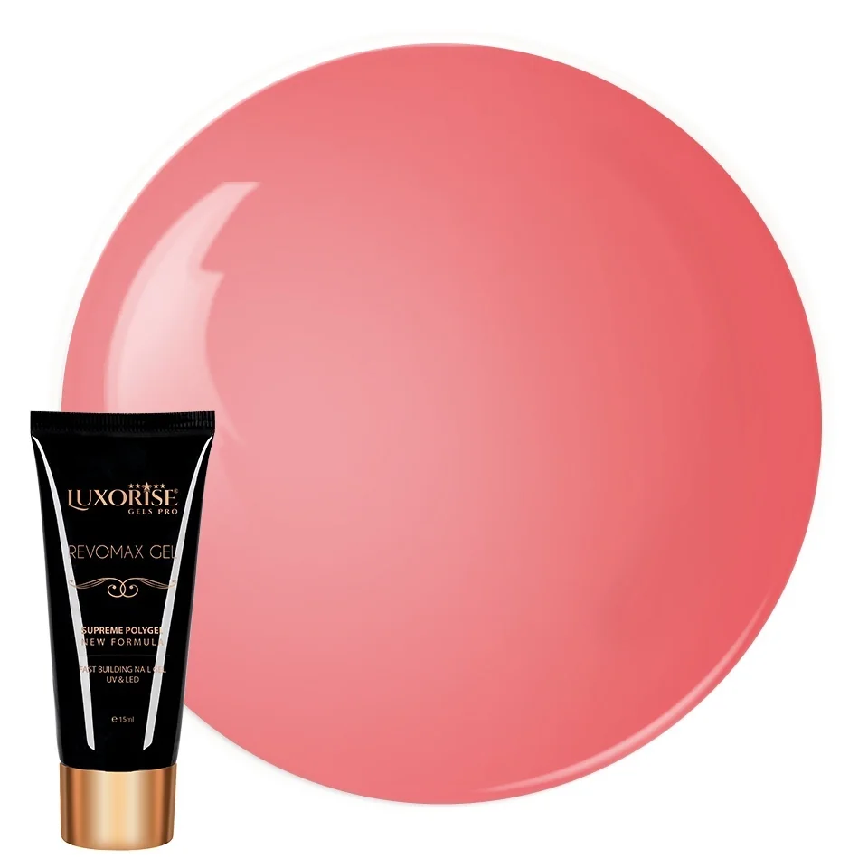 Polygel REVOMAX GEL LUXORISE Crystal Pink, 15ml