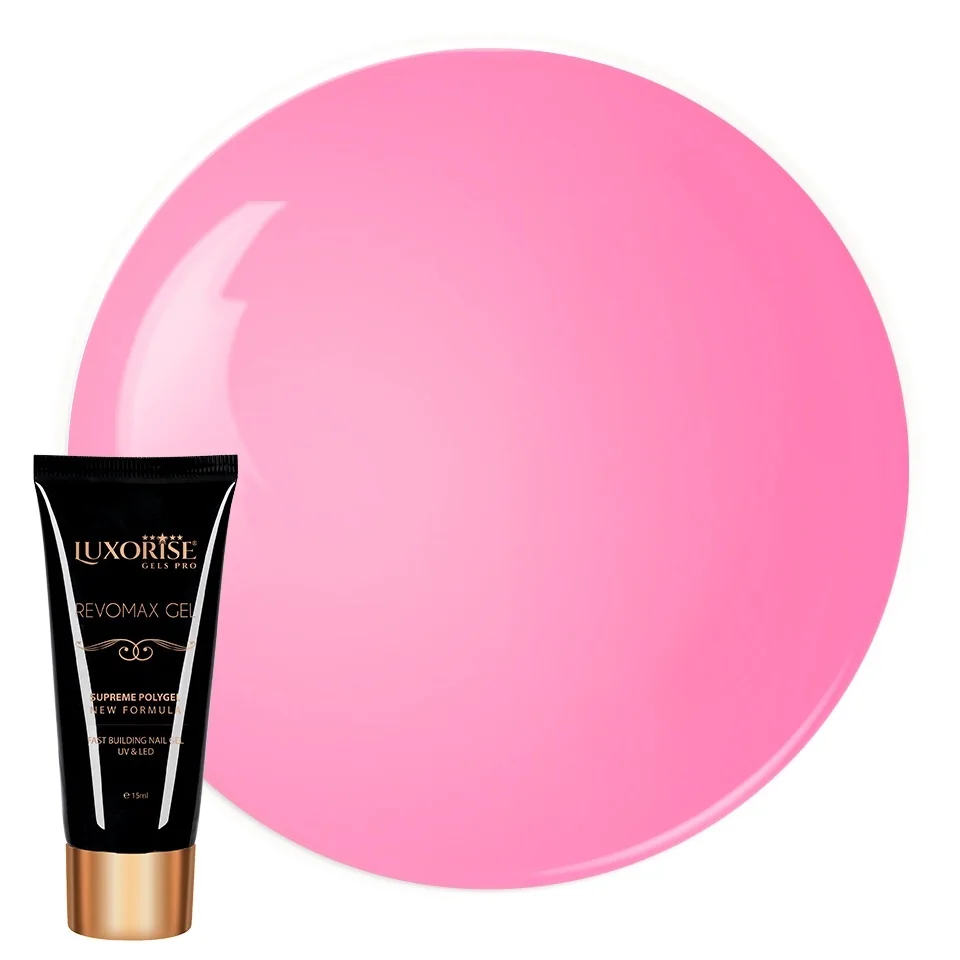 Polygel REVOMAX GEL LUXORISE Flamingo Pink, 15ml