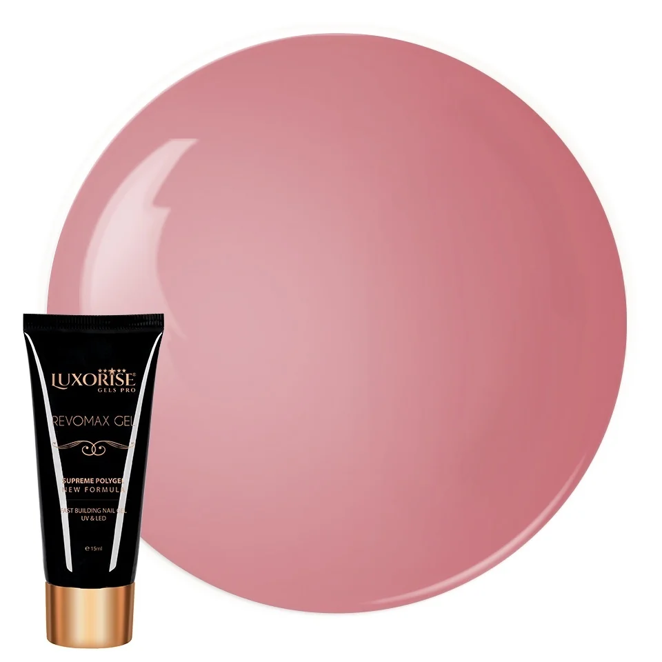 Polygel REVOMAX GEL LUXORISE Peachy Pink, 15ml