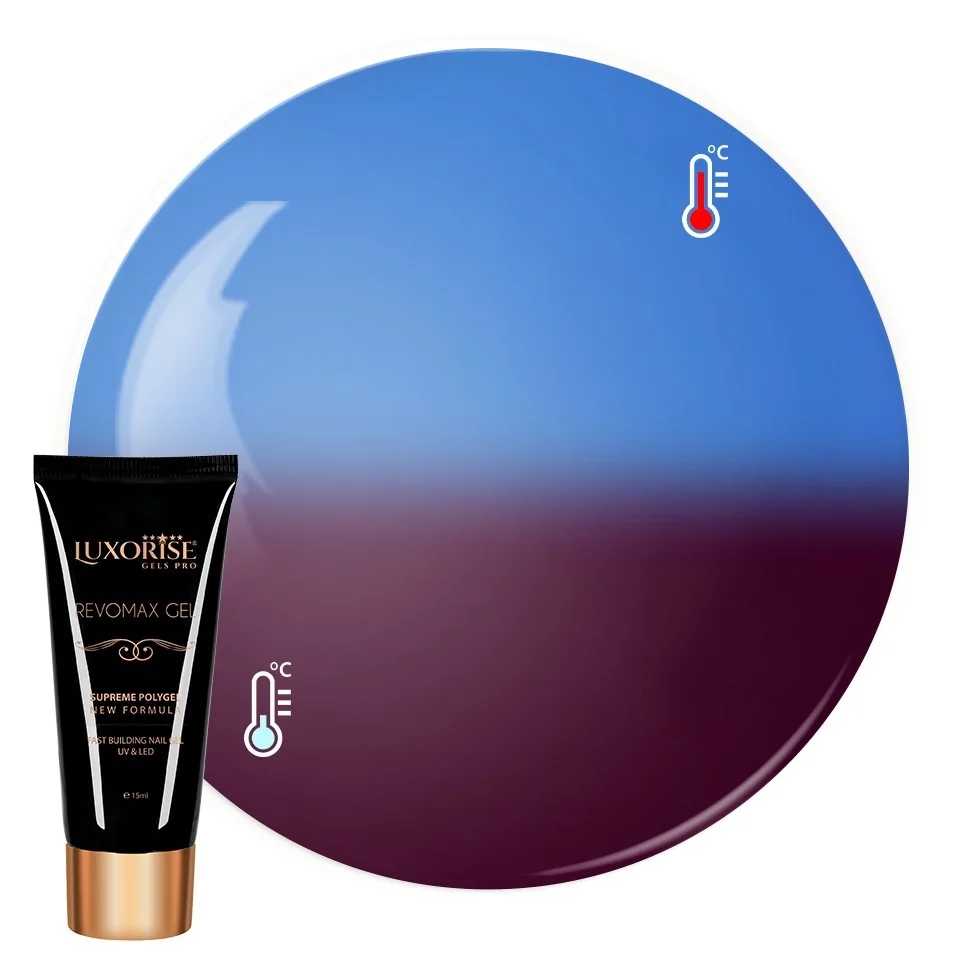 Polygel Thermo REVOMAX GEL LUXORISE Purple Enigma, 15ml
