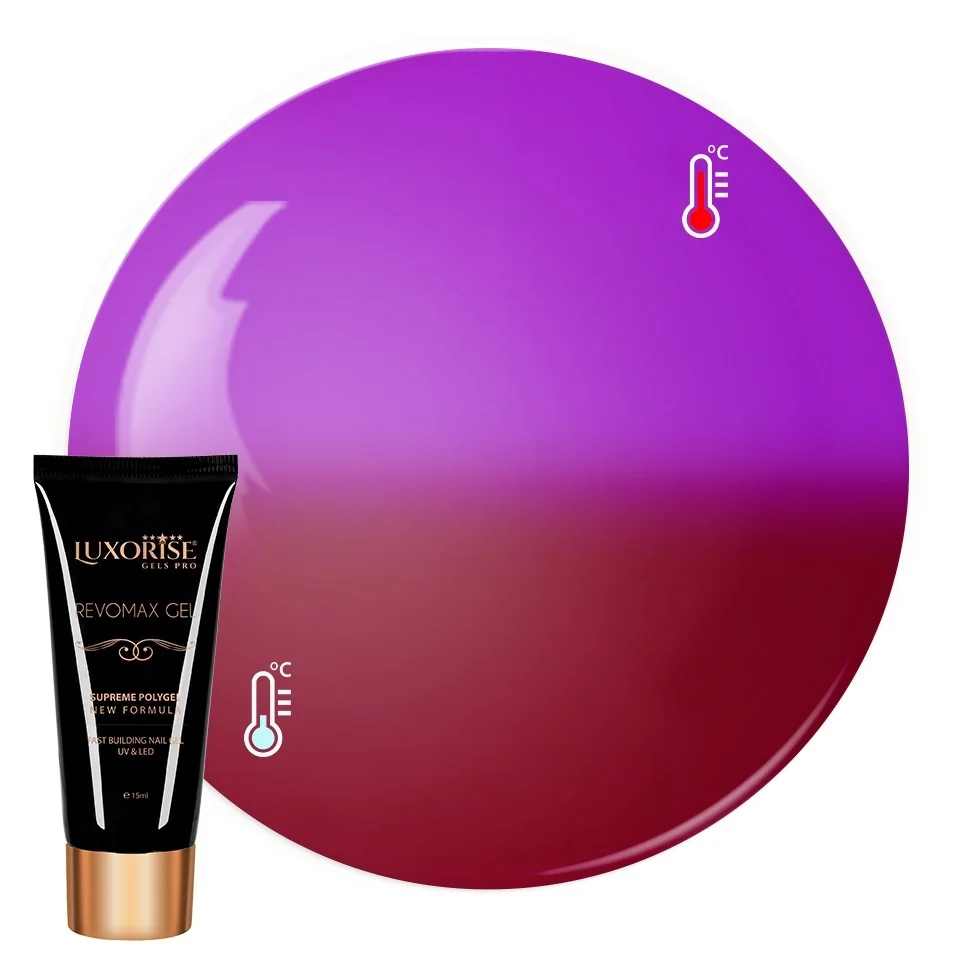 Polygel Thermo REVOMAX GEL LUXORISE Dreamy Petals, 15ml