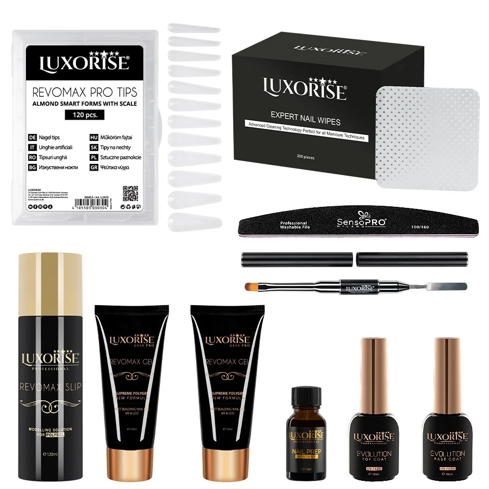 Kit Polygel LUXORISE Style Nails fara Lampa #12