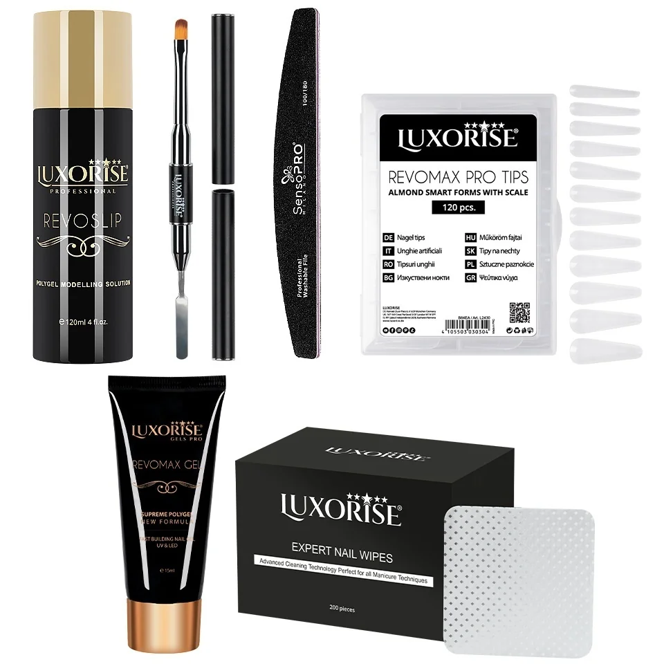Kit Polygel LUXORISE Elite Nails fara Lampa #10