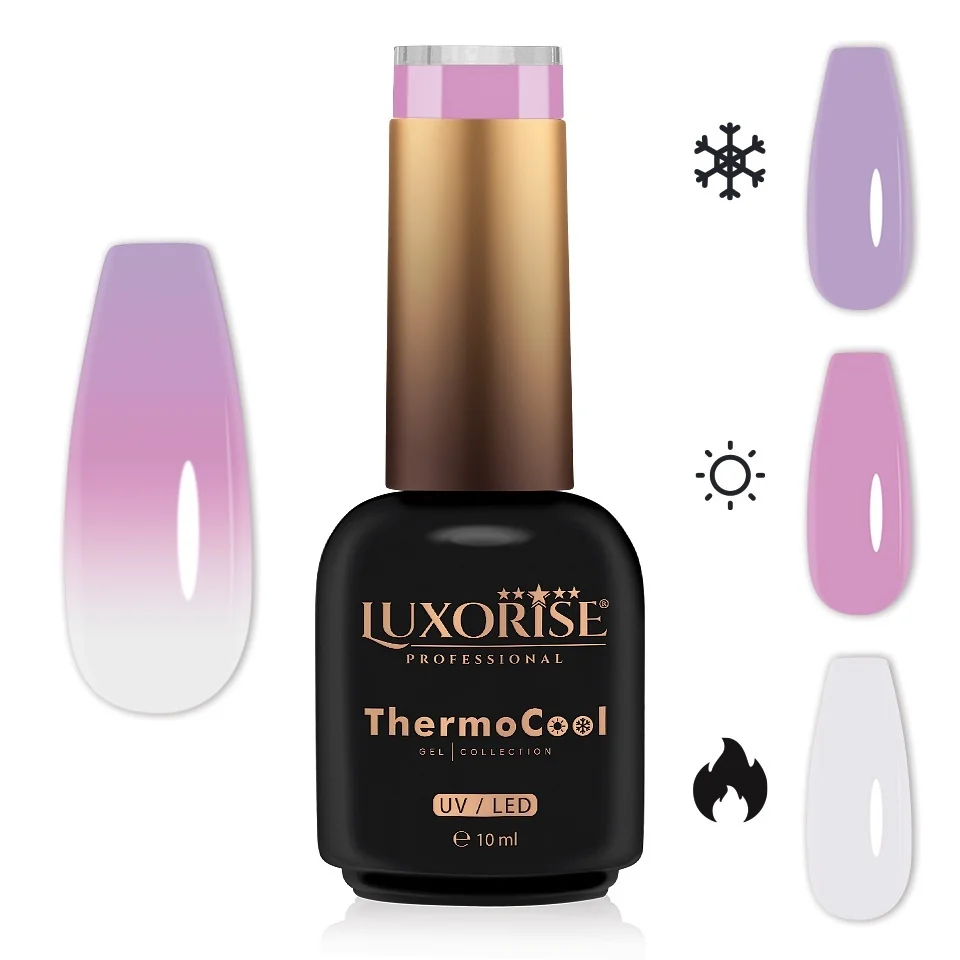 Oja Semipermanenta Termica 3 Culori LUXORISE ThermoCool - Bloom Energy 10ml