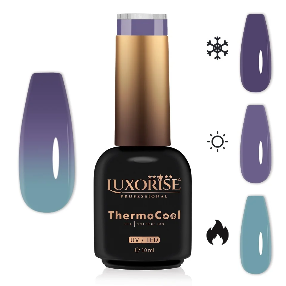 Oja Semipermanenta Termica 3 Culori LUXORISE ThermoCool - Celestial Dream 10ml