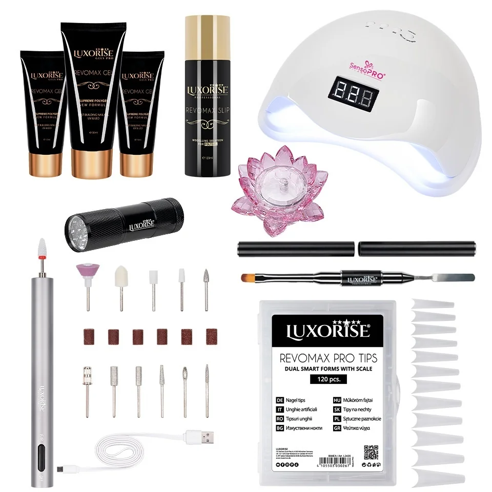 Kit Polygel LUXORISE Elite PRO cu Lampa #13