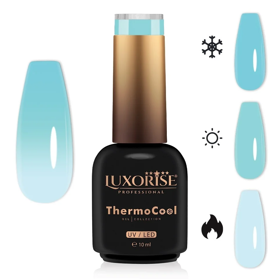 Oja Semipermanenta Termica 3 Culori LUXORISE ThermoCool - Urban Showtime 10ml
