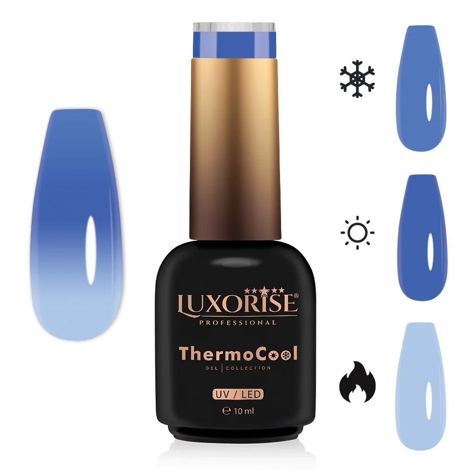 Oja Semipermanenta Termica 3 Culori LUXORISE ThermoCool - Celestial Mirage 10ml
