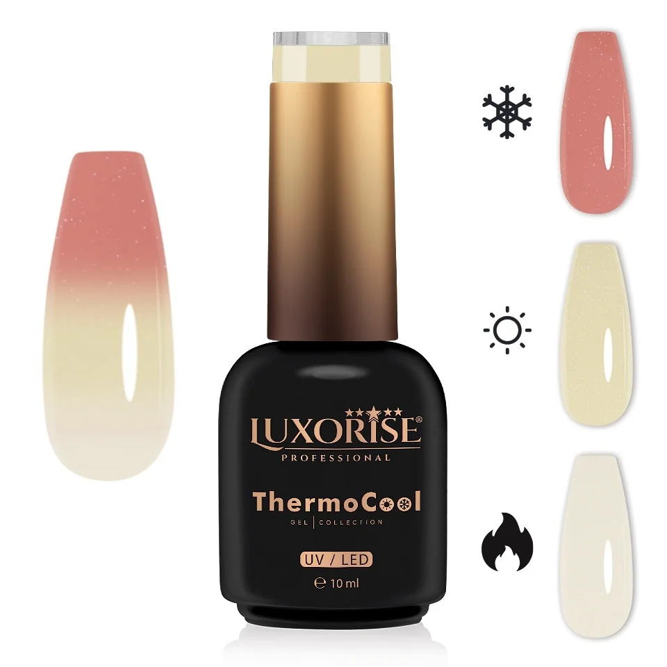 Oja Semipermanenta Termica 3 Culori LUXORISE ThermoCool - Fairy Grace 10ml