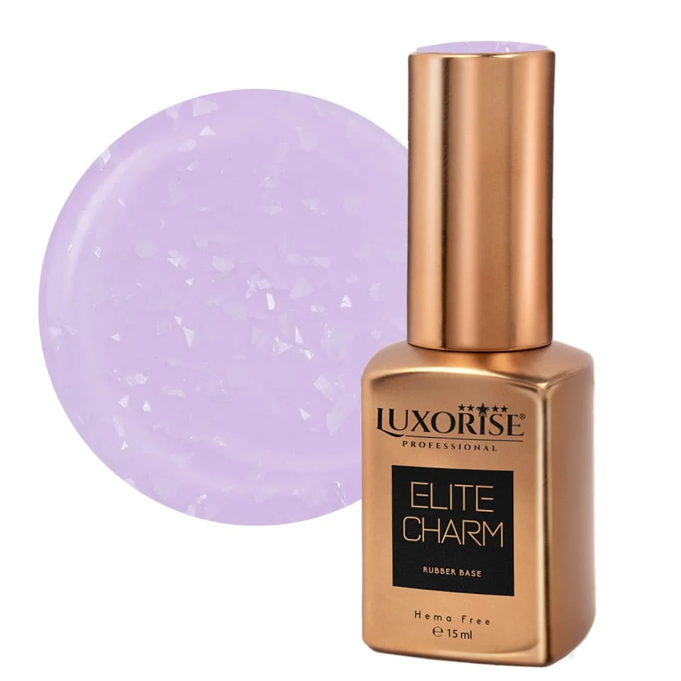 Rubber Base Hema Free LUXORISE ELITE CHARM - Lilac Luxury 15ml