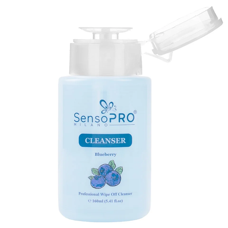 Cleanser unghii SensoPRO Milano Blueberry Degresant - Cleaner, 160 ml