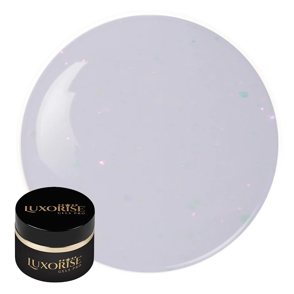 Gel UV Constructie Unghii RevoFlex LUXORISE 15ml, Milky Brilliance