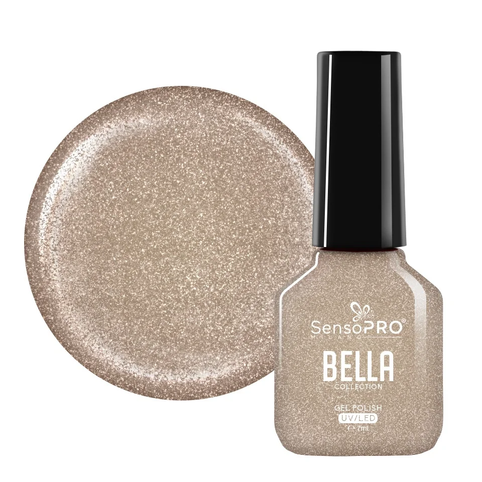 Oja Semipermanenta SensoPRO Milano, BELLA Collection - Gold Gleam, 7ml