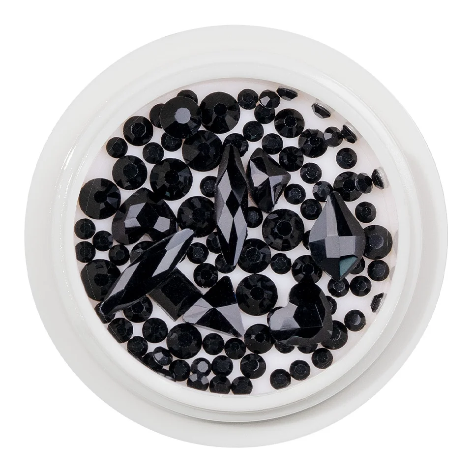 Cristale Unghii LUXORISE, Dazzling Black