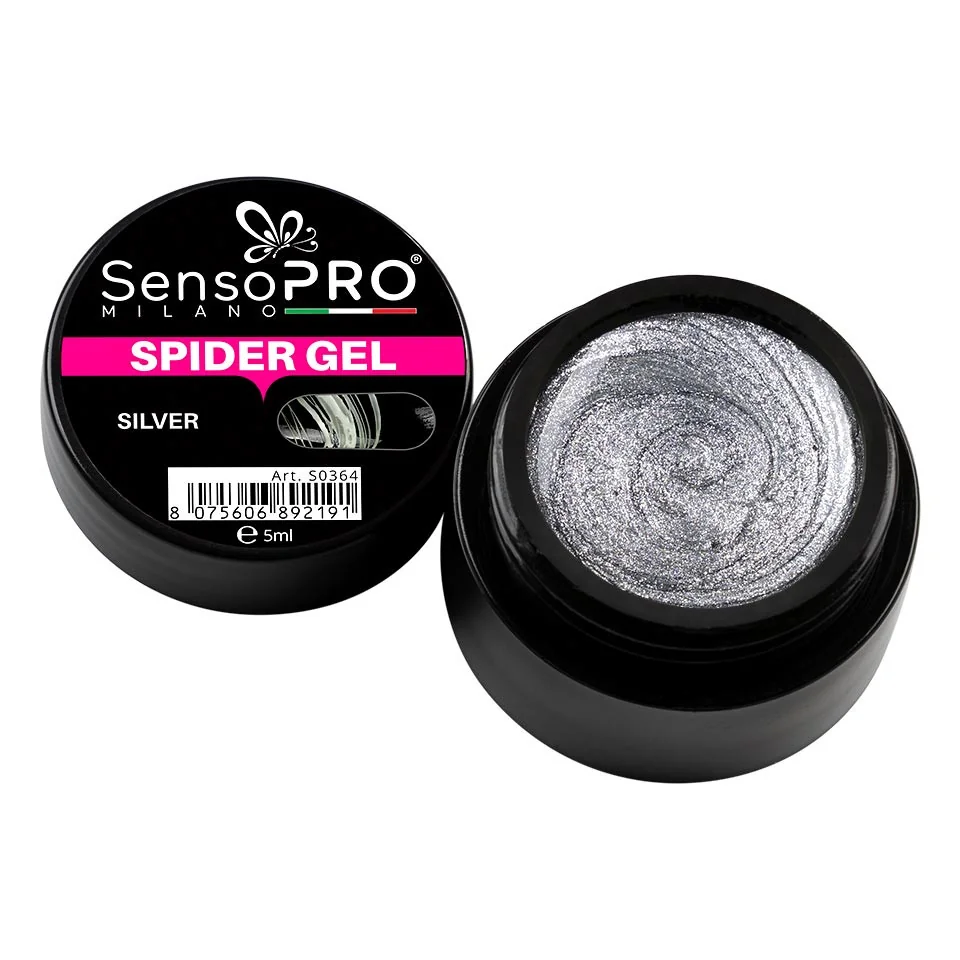 Spider Gel SensoPRO Milano Silver, 5 ml